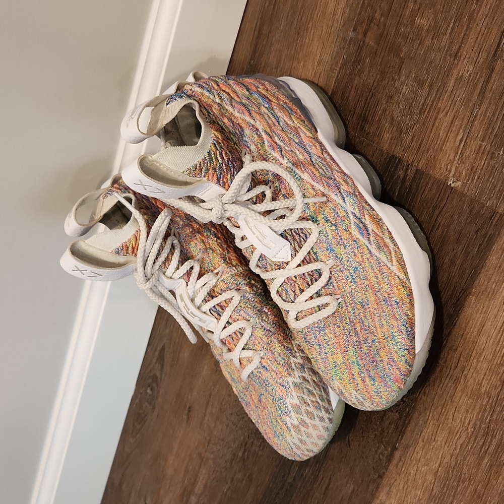 Nike LeBron 15 2008 Fruity Pebbles size 7 youth sneakers